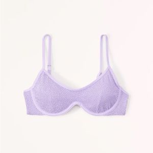 Abercrombie Continuous Underwire Bikini Top in Purple